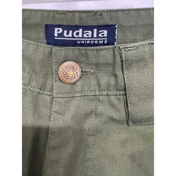 Pudala Uniforms Cargo Pants Men’s 28x30 Olive Green Durable All Day Utility Wear - Picture 2 of 5